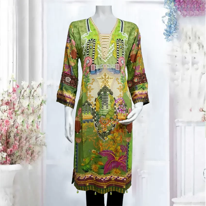 Digital Print Cotton Kurti 202122-6075