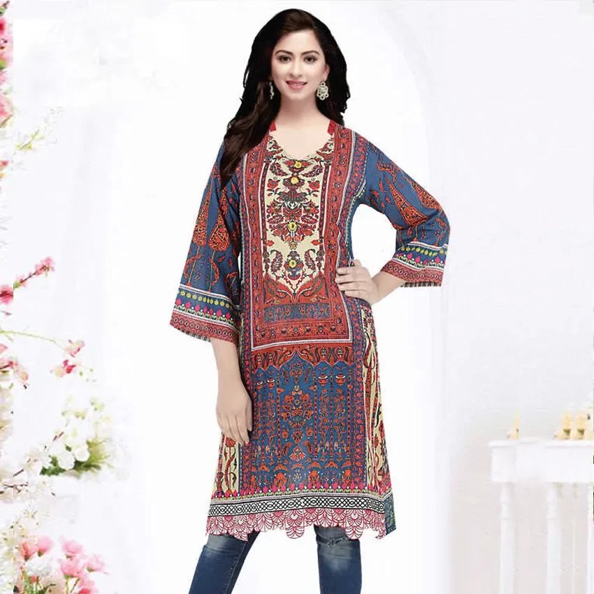 Digital Print Cotton Kurti 202114-6062