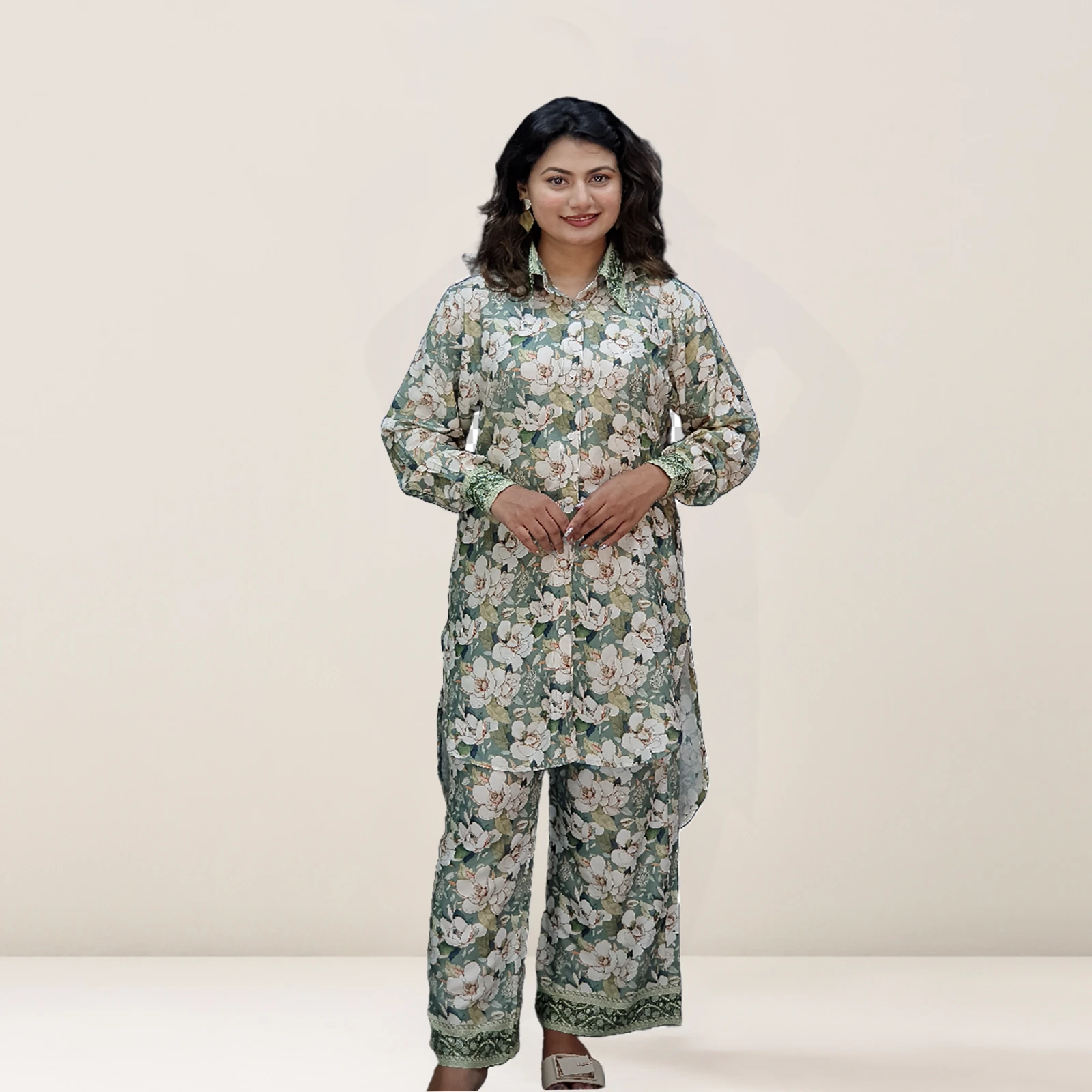 Digital Printed AcCotton Trendy  Co-Ords Set 6603