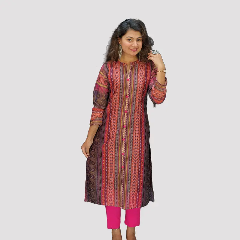 Digital Printed Sequin Dhupian Chundi Trendy kurtis